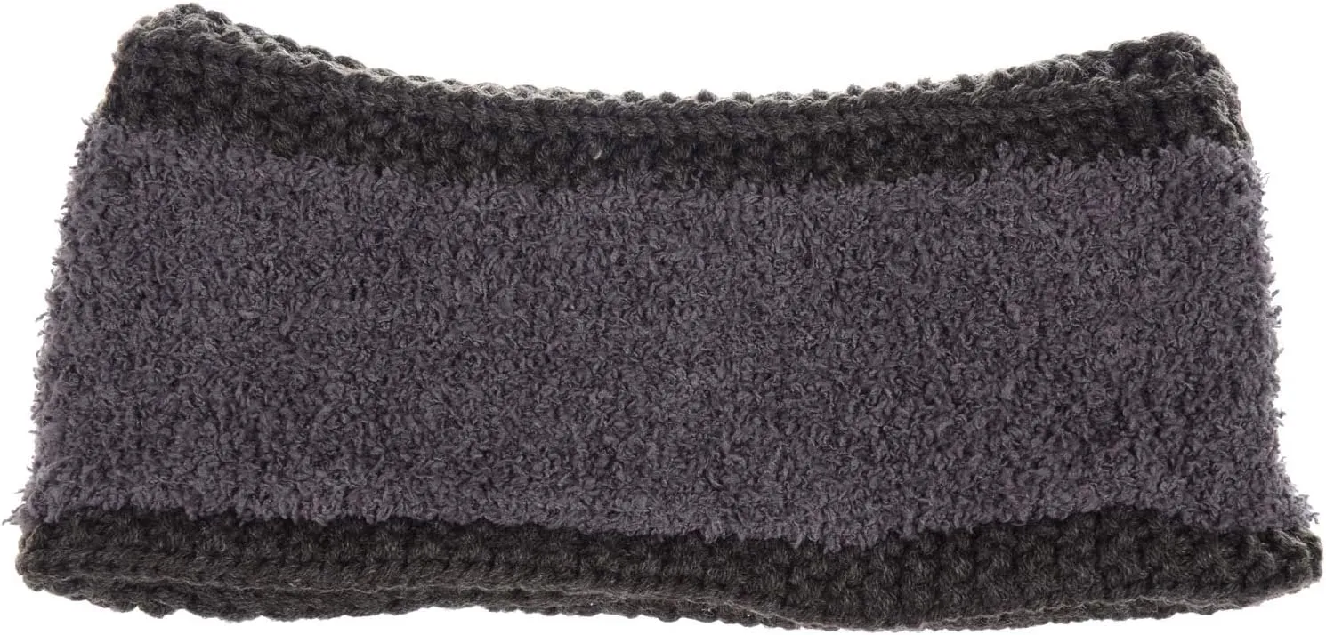 BYOS Women's Winter Cozy Cable Fleece Lined Knit Headband Earwarmer & Gloves Set