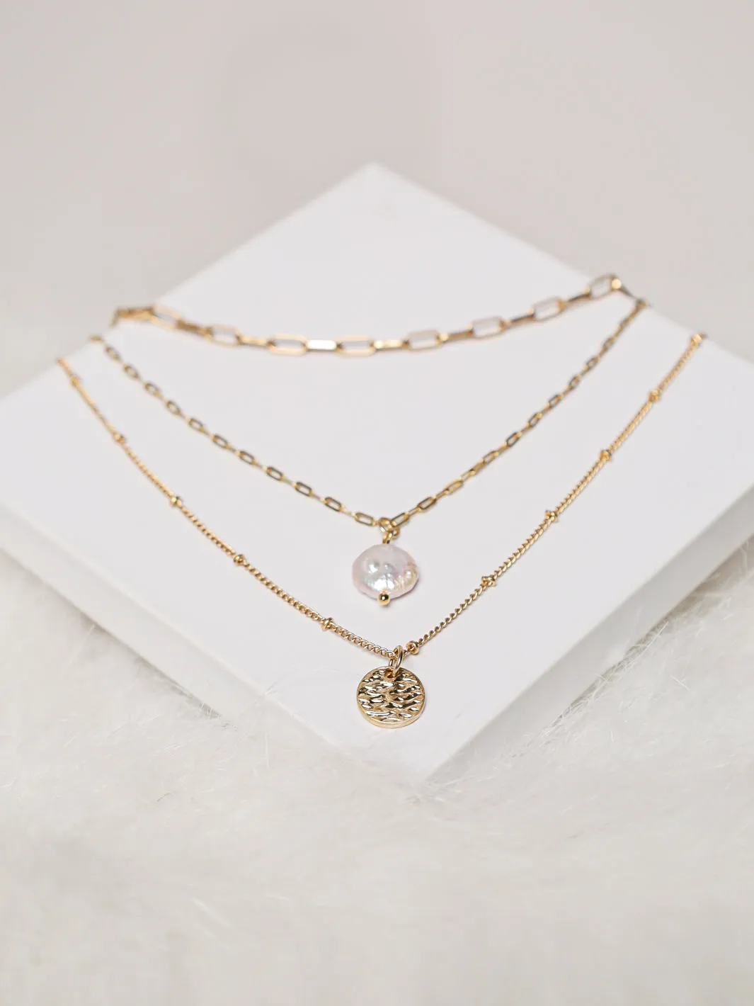 Call Back Pearl Layered Necklace