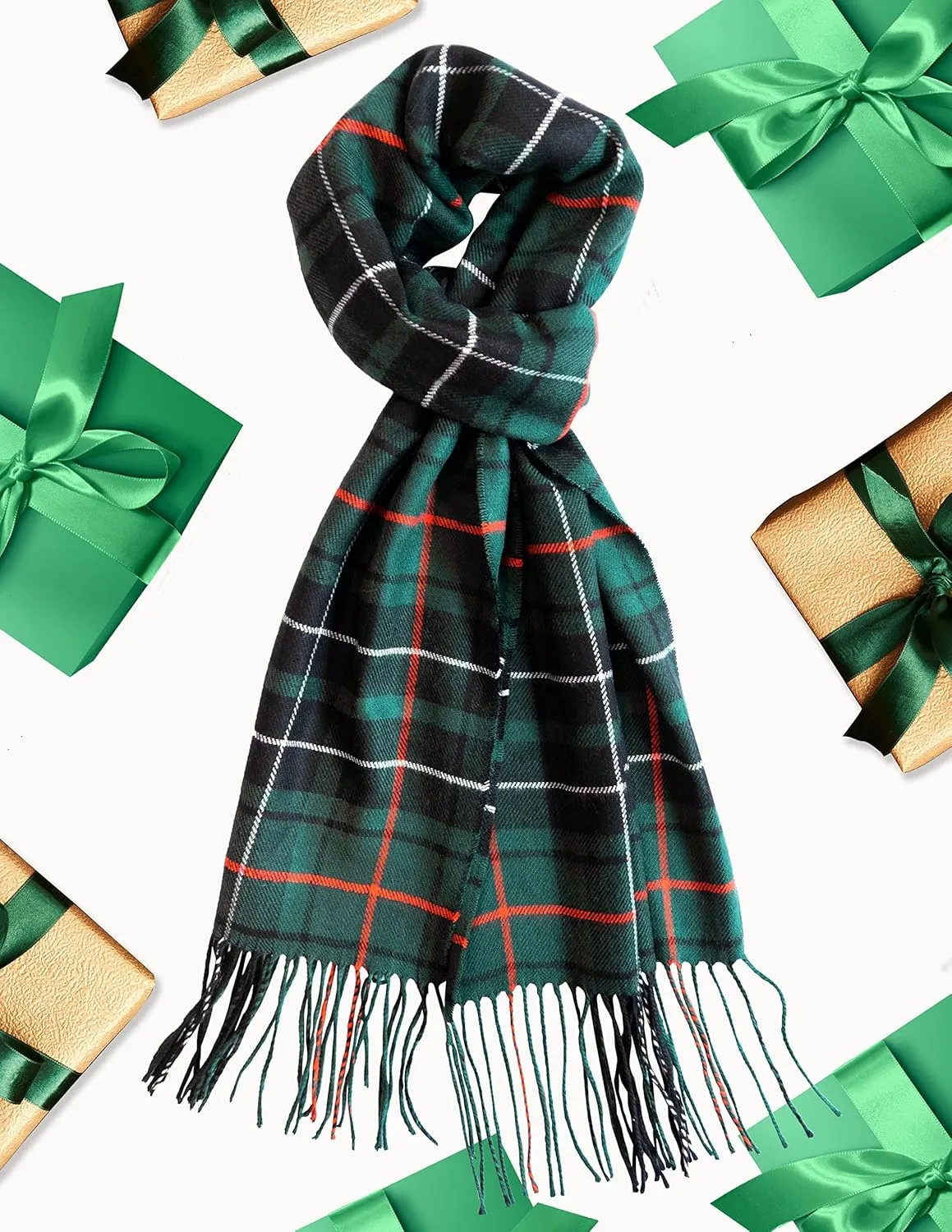 CALVIN & OLIVIA Ultra-Soft Winter Cashmere Feel Scarf Warm Long Unisex Winter Scarves Perfect Holiday Gift for Women Men