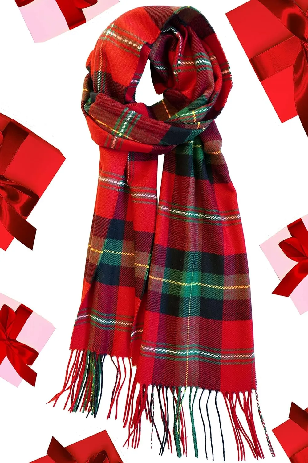CALVIN & OLIVIA Ultra-Soft Winter Cashmere Feel Scarf Warm Long Unisex Winter Scarves Perfect Holiday Gift for Women Men