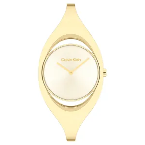 Calvin Klein Gold Steel Champagne Dial Women's Watch - 25200422