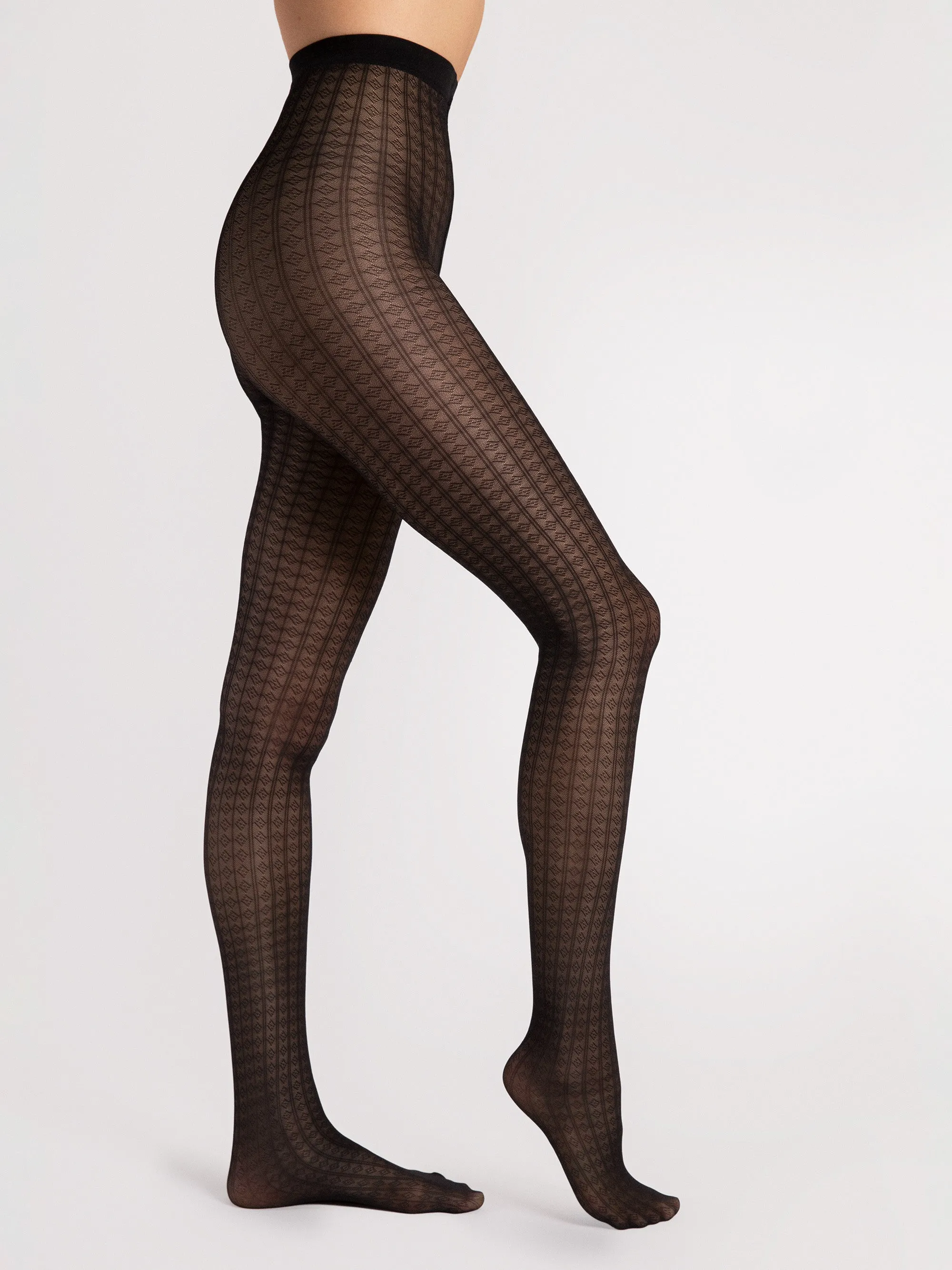 Candy Crush Sheer Patterned Tights