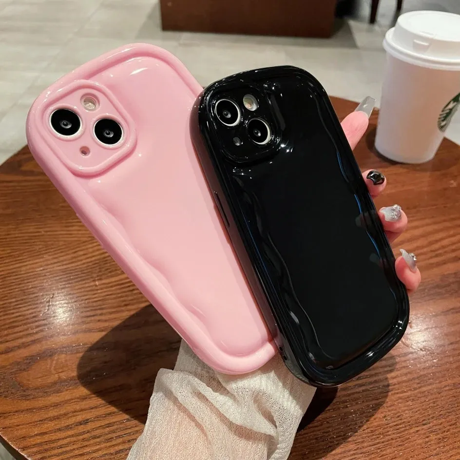 Candy phone case|Korean Cute Candy Color Oval Phone Case
