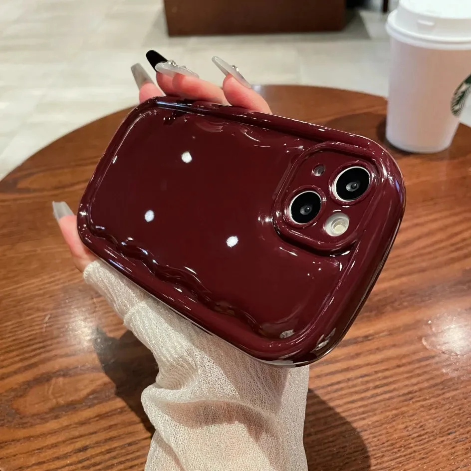 Candy phone case|Korean Cute Candy Color Oval Phone Case