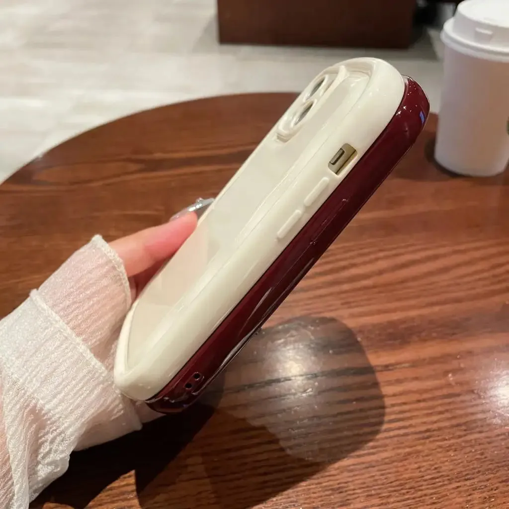 Candy phone case|Korean Cute Candy Color Oval Phone Case