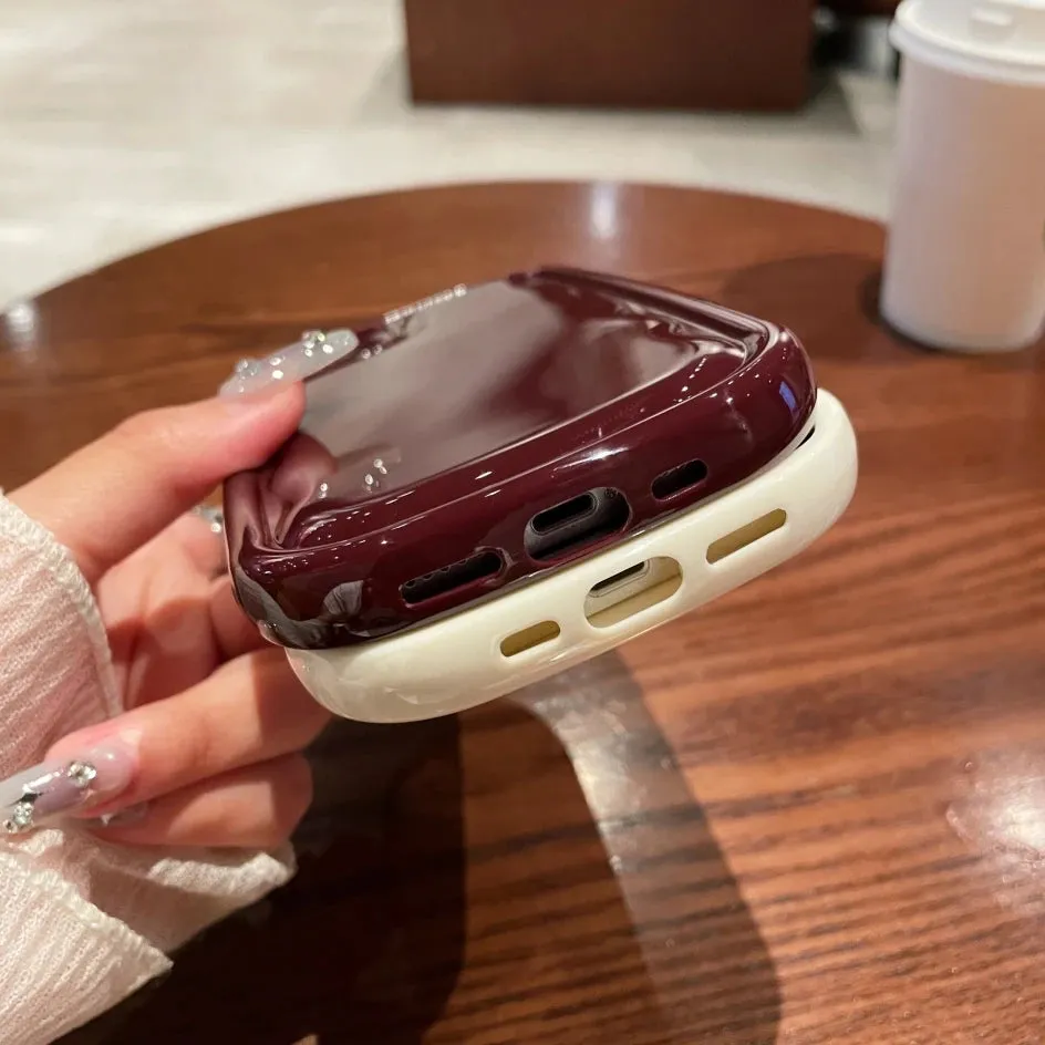 Candy phone case|Korean Cute Candy Color Oval Phone Case