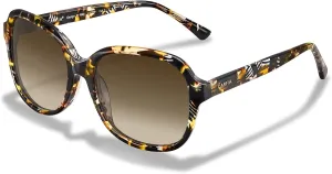 CARFIA Acetate Polarized Sunglasses for Women UV Protection Retro Trendy Big Sunnies CA2024