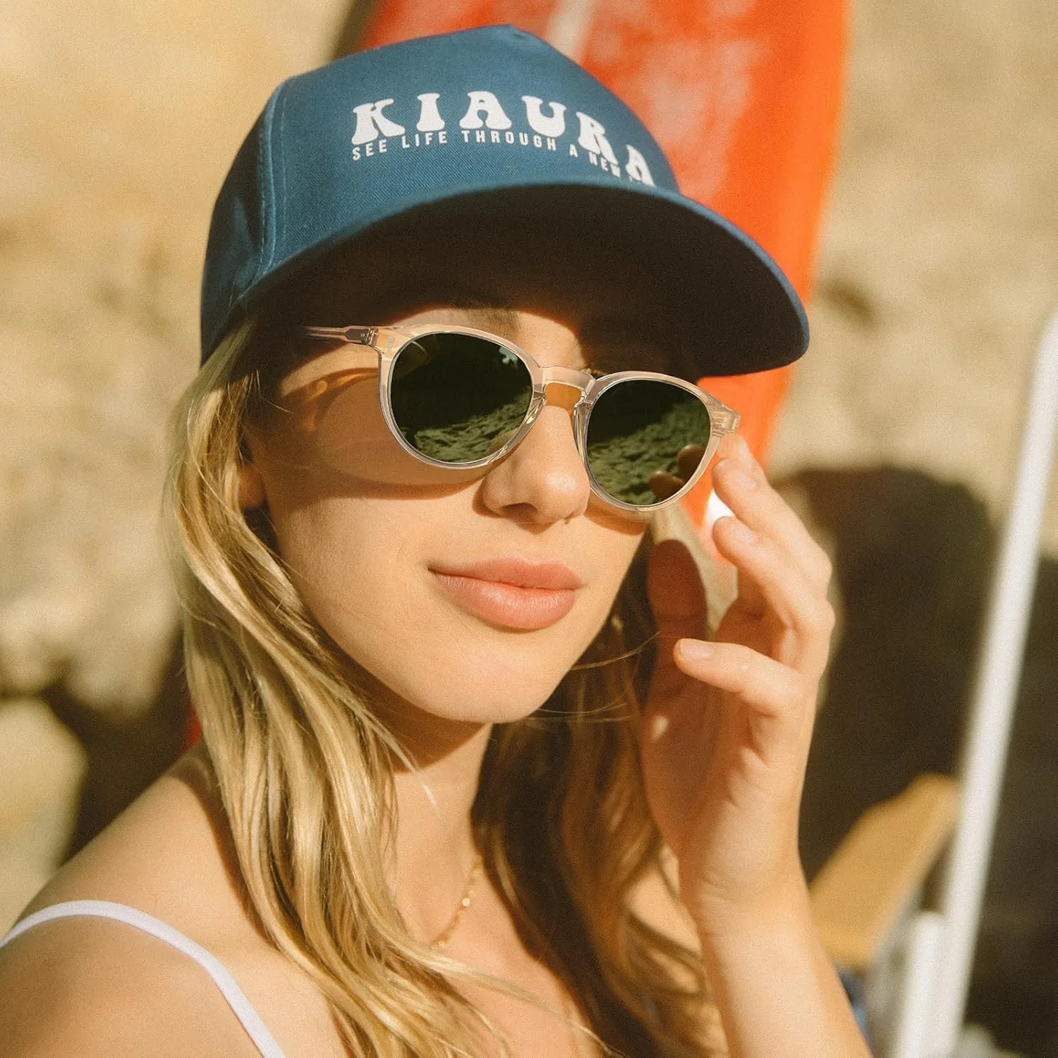 CARFIA Round Polarized Sunglasses for Women Small Face UV Protection Acetate Frame Classic Retro Style CA2302