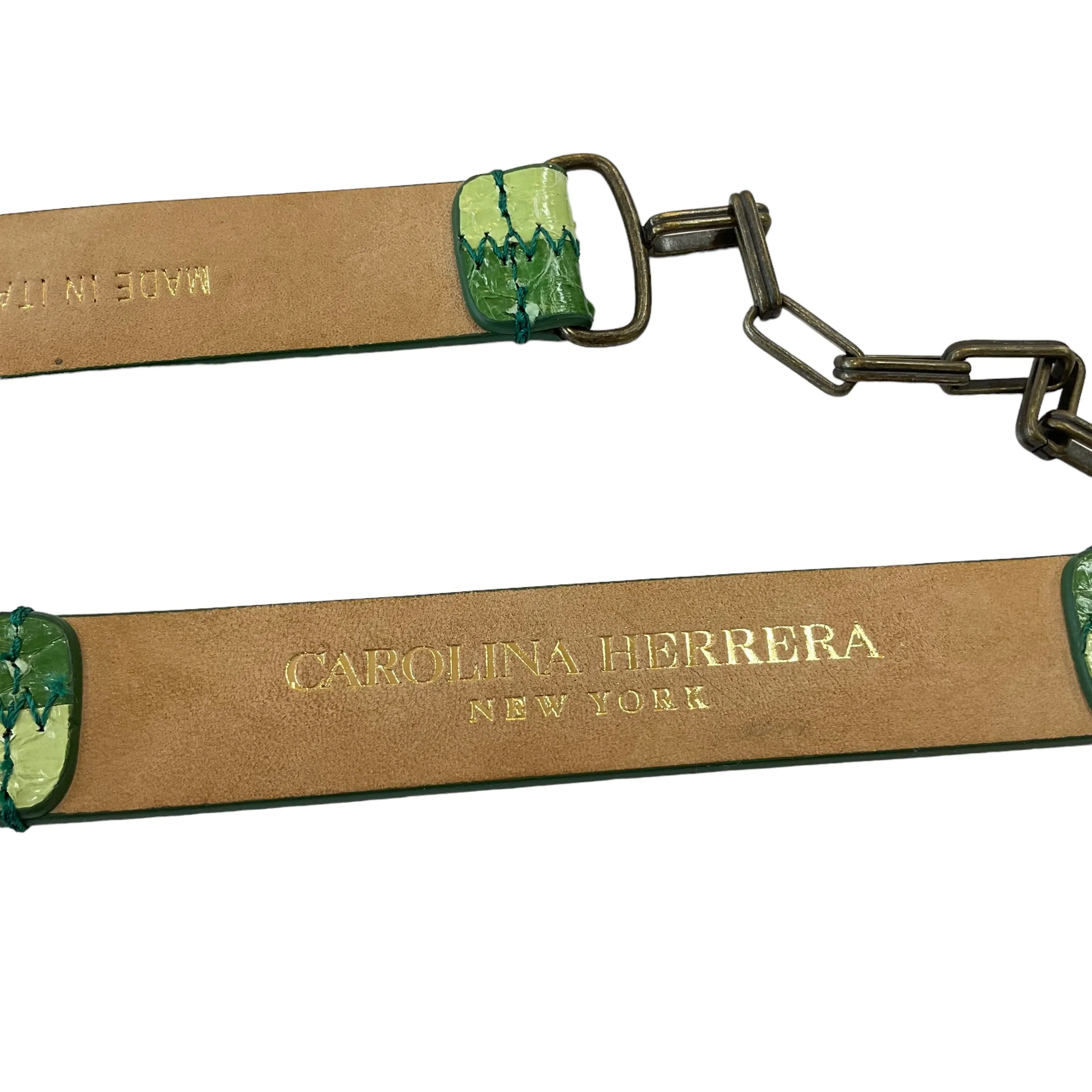 Carolina Herrera Snake Skin Belt. Size M