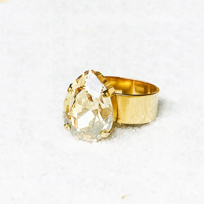 Carrie Gold Swarovski Ring