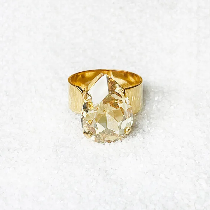 Carrie Gold Swarovski Ring
