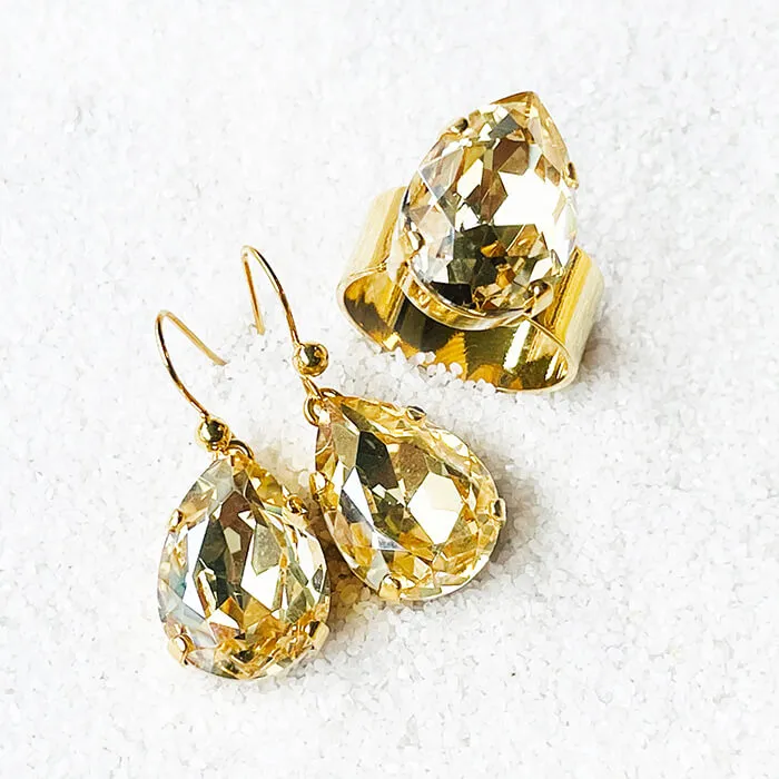 Carrie Gold Swarovski Ring