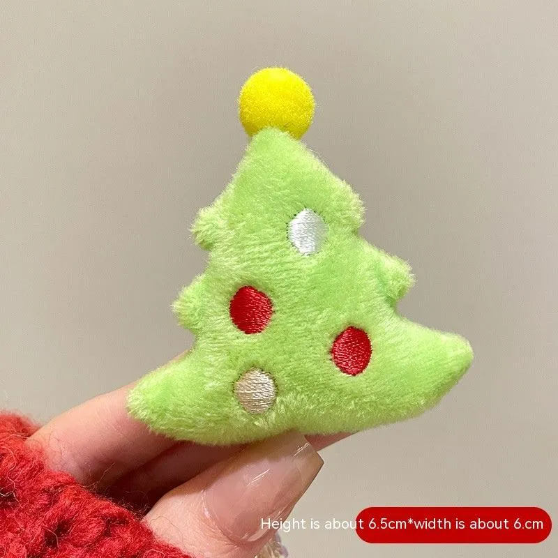 Cartoon Cute Santa Claus Brooch Christmas Festival Accessories