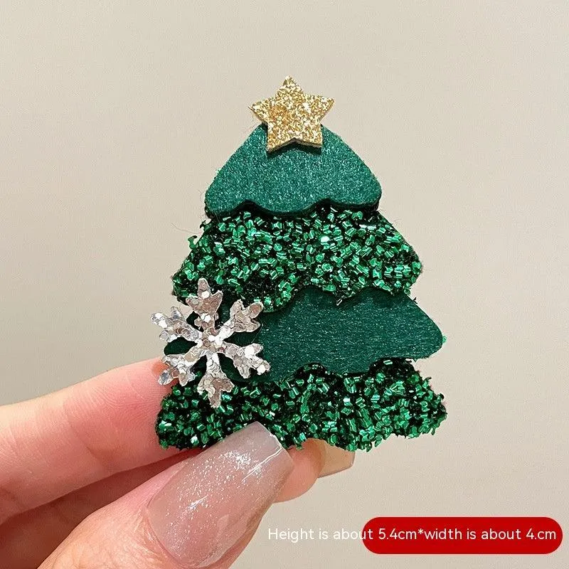 Cartoon Cute Santa Claus Brooch Christmas Festival Accessories
