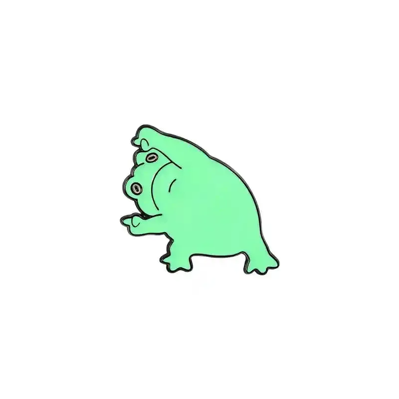 Cartoon Frog Lotus Leaf Magic Hat Brooch