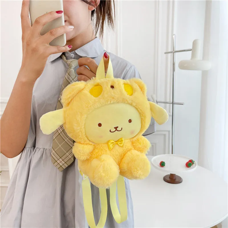 Cartoon Mini Plush Backpack