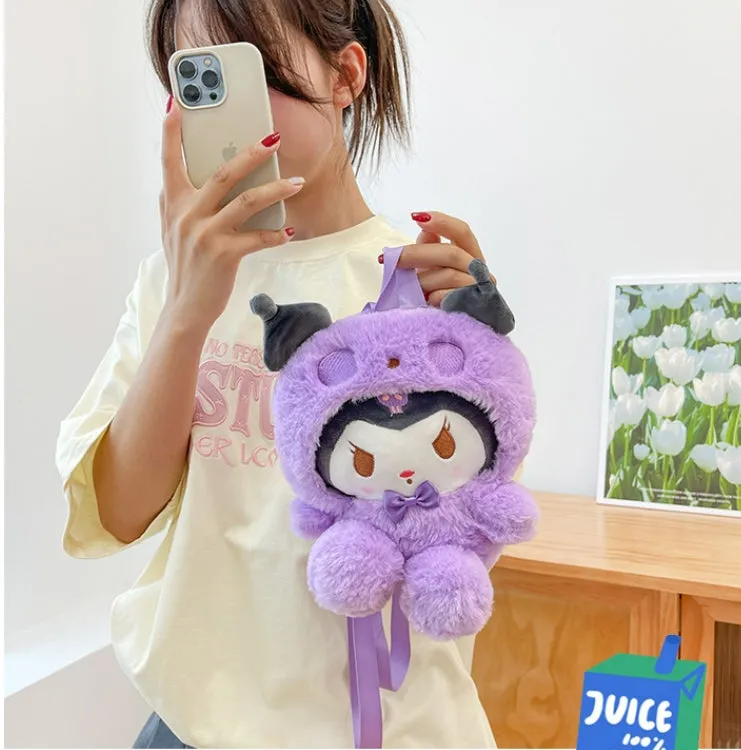 Cartoon Mini Plush Backpack