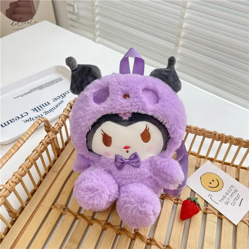 Cartoon Mini Plush Backpack