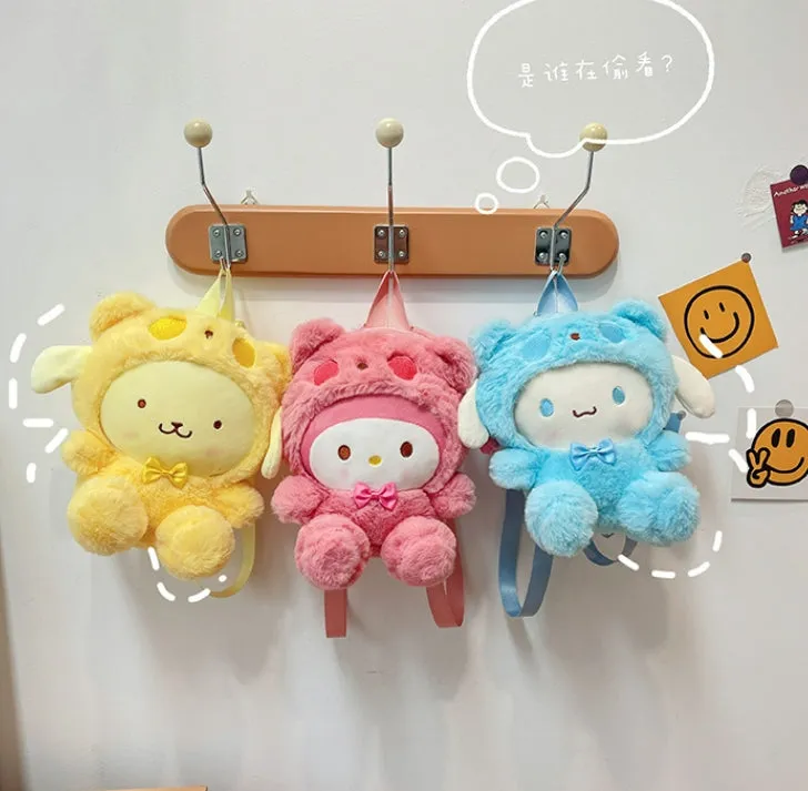 Cartoon Mini Plush Backpack