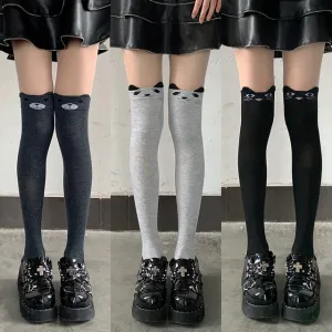 Cartoon Patterned Over The Knee Socks