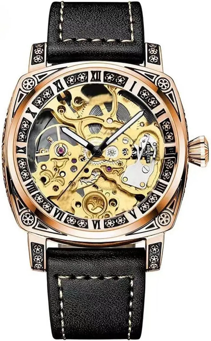 Carved Watches Fully Automatic Men Watches Hollowed Fashion Mechanical Watches Luxury Man Watch