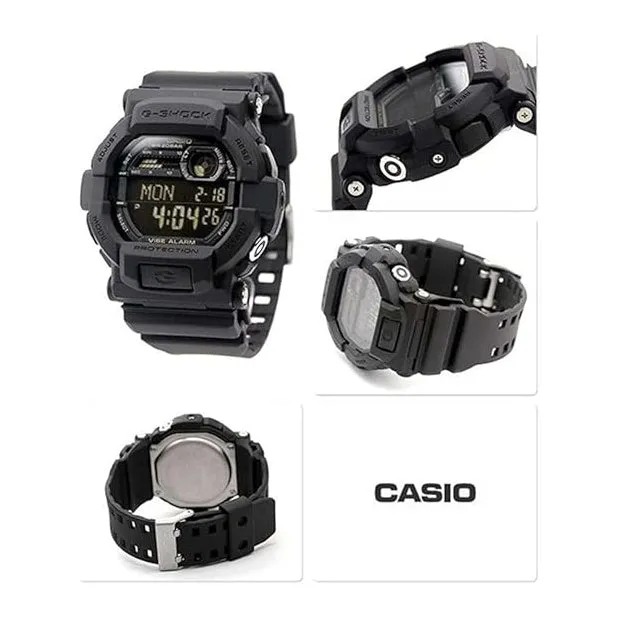 Casio Men's Black Dial Resin Band Digital G-Shock Japanese Quartz Watch - GD350-1B