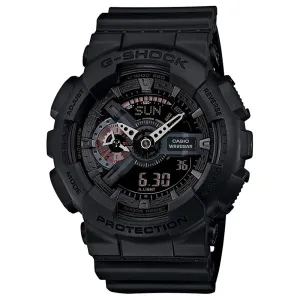 Casio Men's Black Dial Resin Band G-Shock Military Series Analog and Digital Quartz Watch - GA-110MB-1ACR