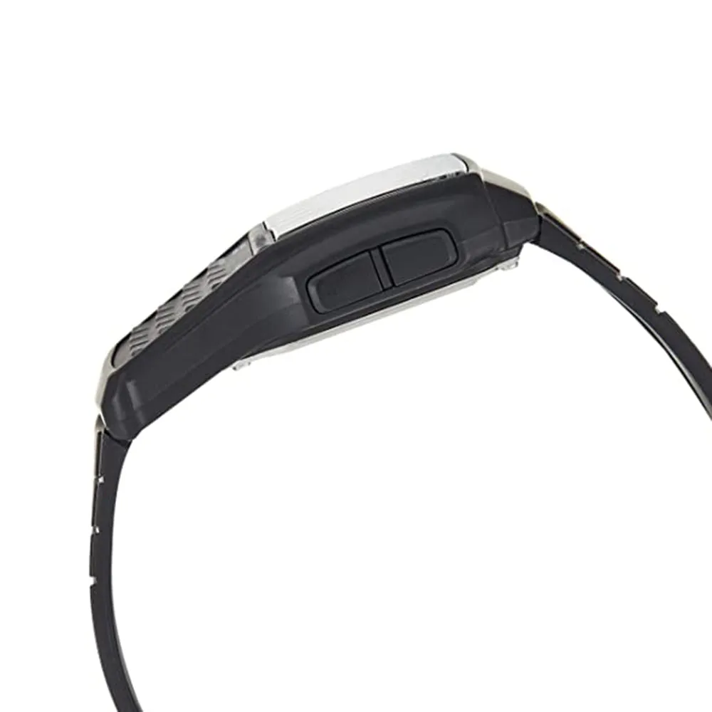 Casio Mens Data Bank Resin Case Mineral Dial Window Japanese Quartz Movement Black Digital Watch - DBC-32-1ADF