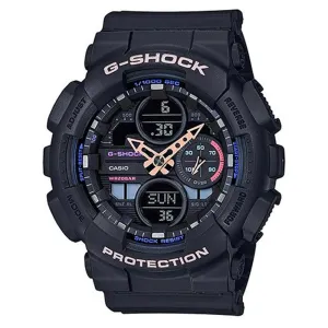 Casio Women's G-Shock S-Series Black Resin Band Black Analog-Digital Dial Quartz Watch - GMA-S140-1ACR