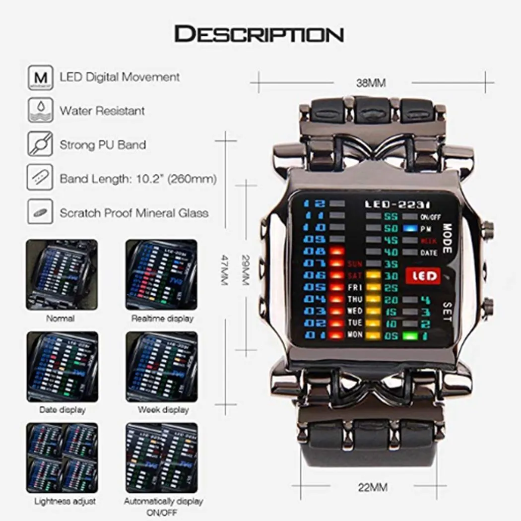 Casual Binary Read Wrist Watch 2019