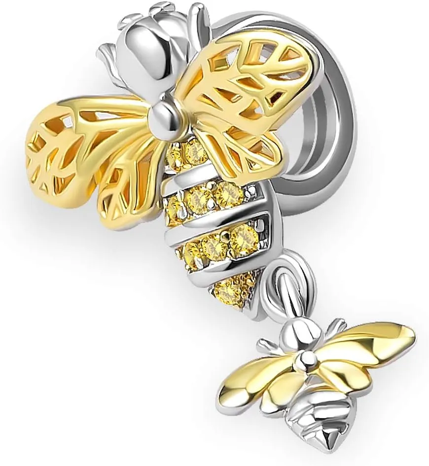 Cat Butterfly Tortoise Bee Koala Charm Animal Insect Charm Bead for Women Bracelets