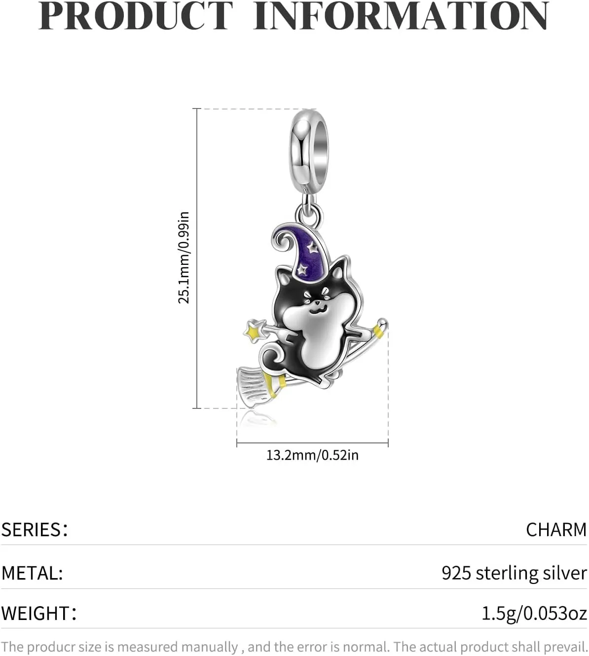 Cat Charm 925 Sterling Silver Pet Dog Animal Charm Girl Birthday Charm Love Heart Charm Birthstone Charm for Pandora Charm Bracelet