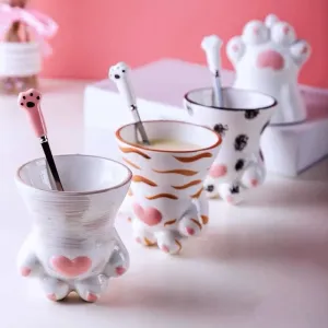 Cat Paw Spoon   Cup Set AD10553