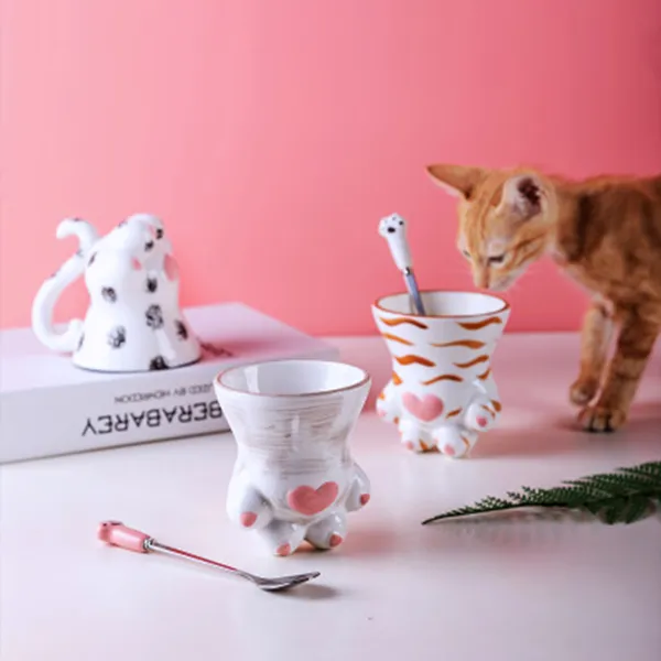 Cat Paw Spoon   Cup Set AD10553