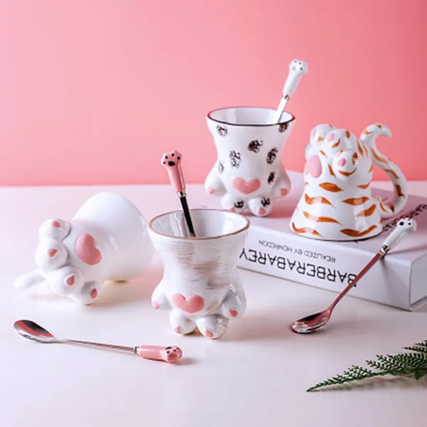 Cat Paw Spoon   Cup Set AD10553