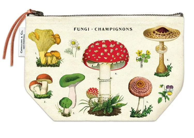 Cavallini Vintage Print Makeup Pencil Pouch