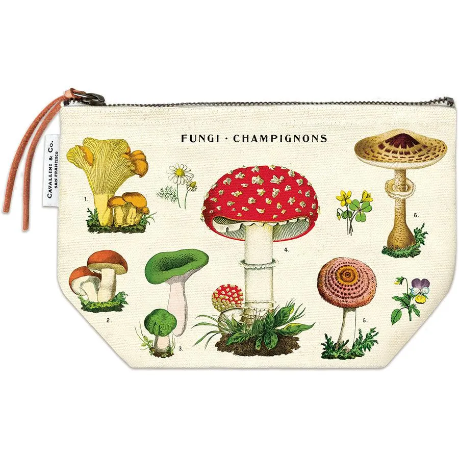 Cavallini Vintage Print Makeup Pencil Pouch