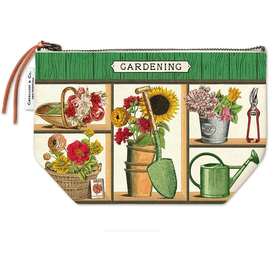Cavallini Vintage Print Makeup Pencil Pouch