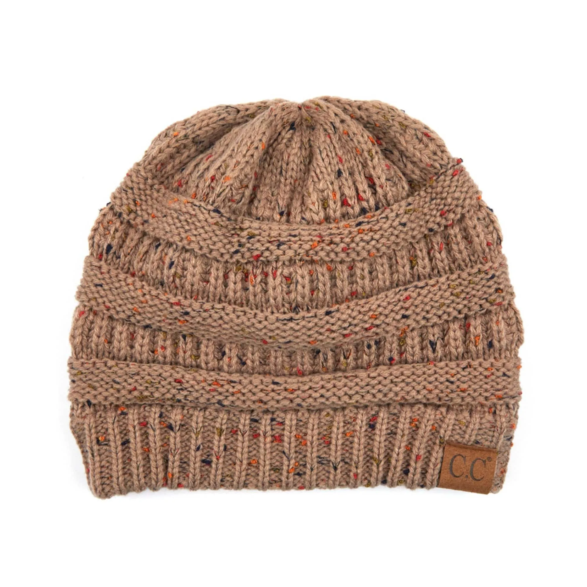 CC Cozy Confetti Cable Knit Skully Beanies Hats