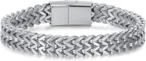 Chain Bracelet for Men Stainless Steel Franco Chain Cuban Curb Chain Wristwear Gift