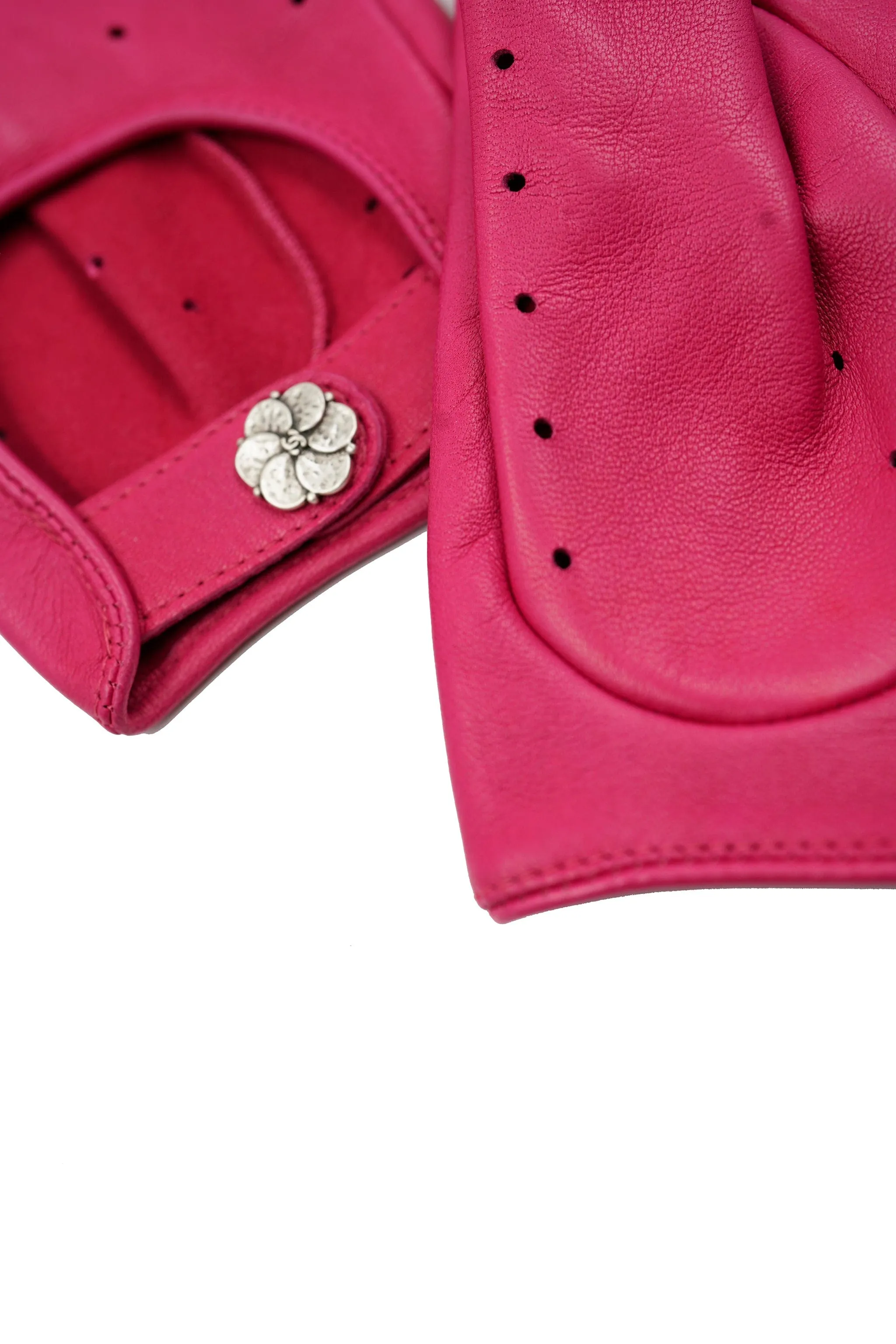 Chanel Pink Fingerless Gloves size 7 - AWC1908