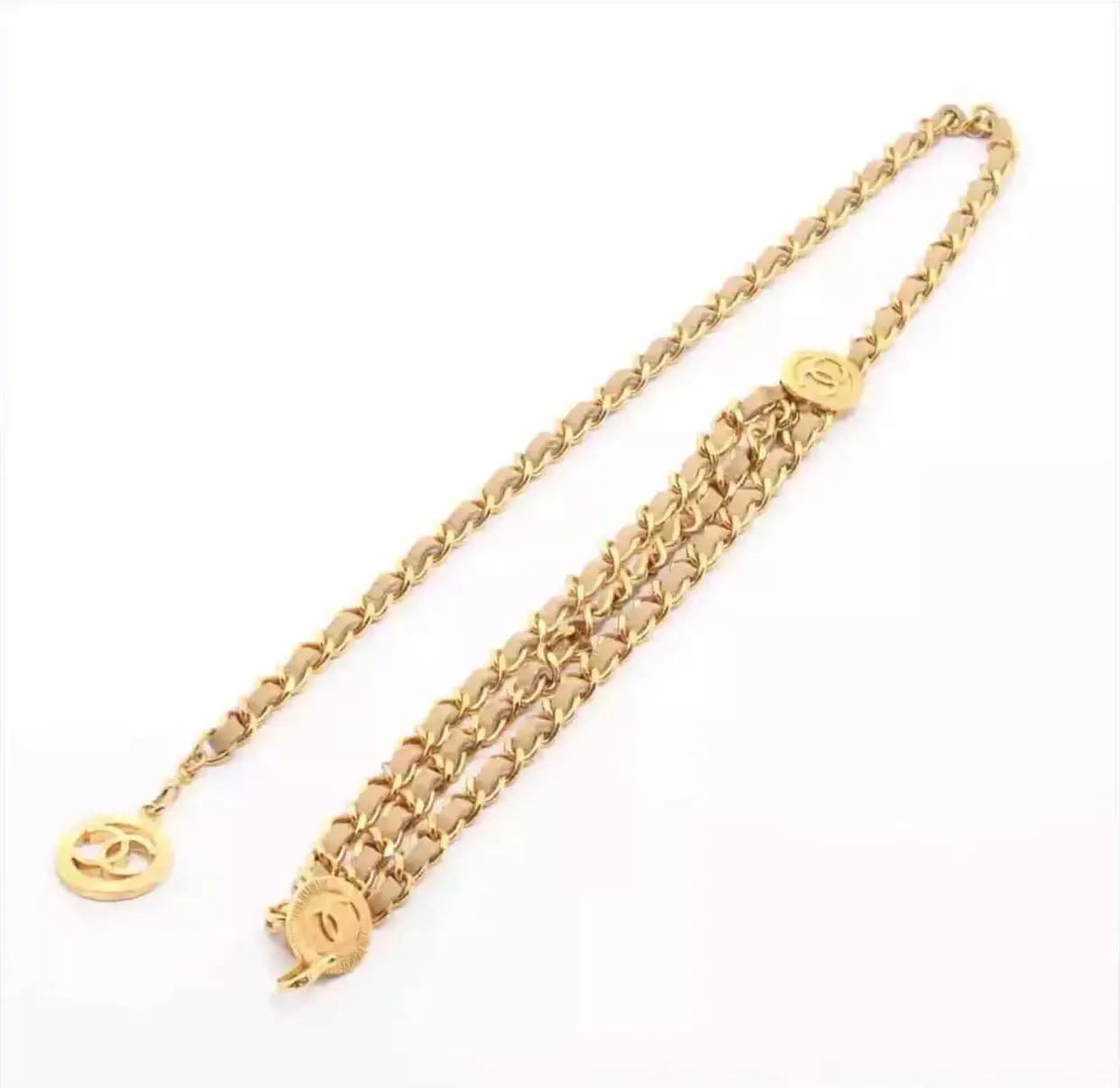 Chanel Vintage Coco Mark Chain Belt
