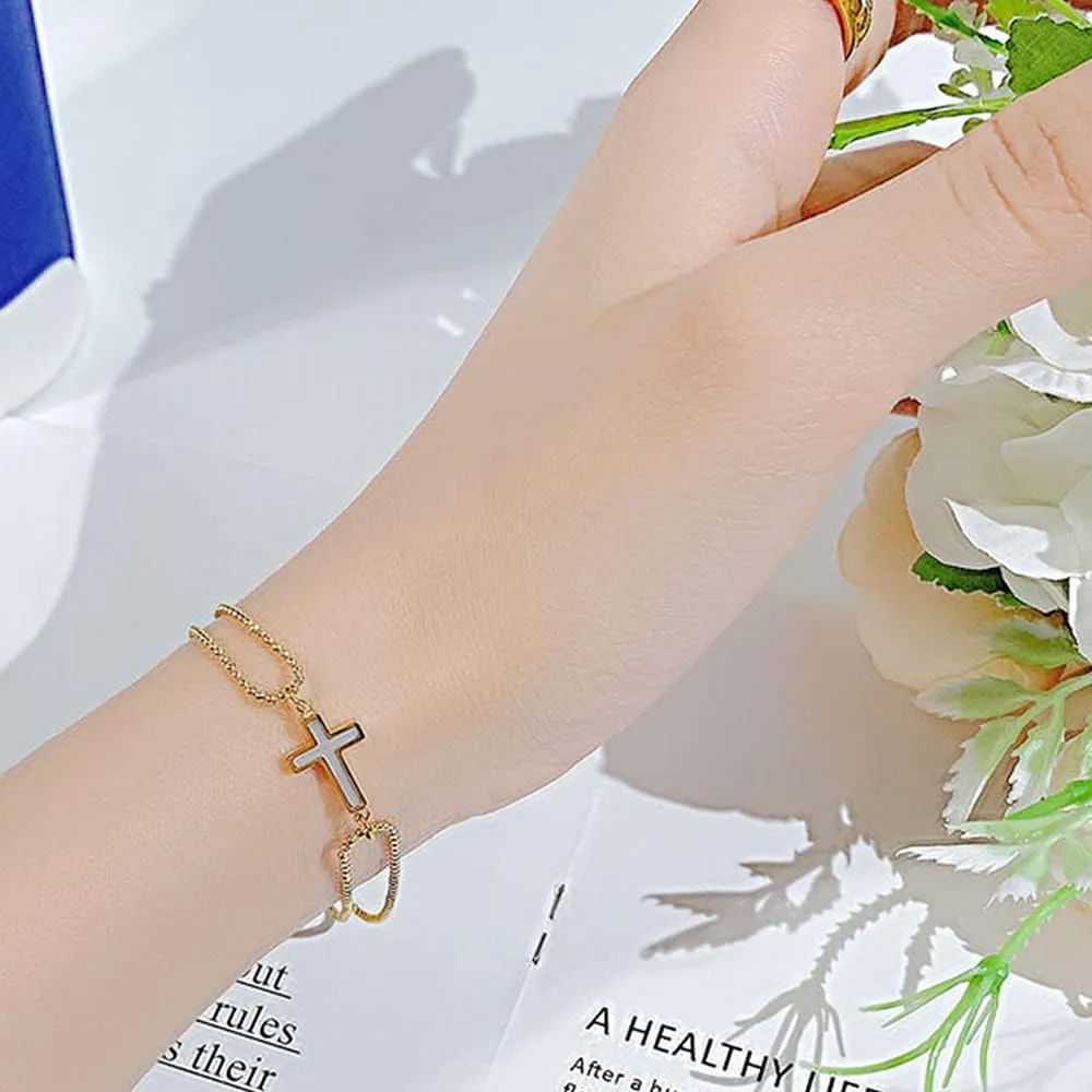 Charm Beach Chain Bracelet for Women - Cute Dainty 14k Gold Filled Waterproof Bracelets Friendship Jewelry Gifts