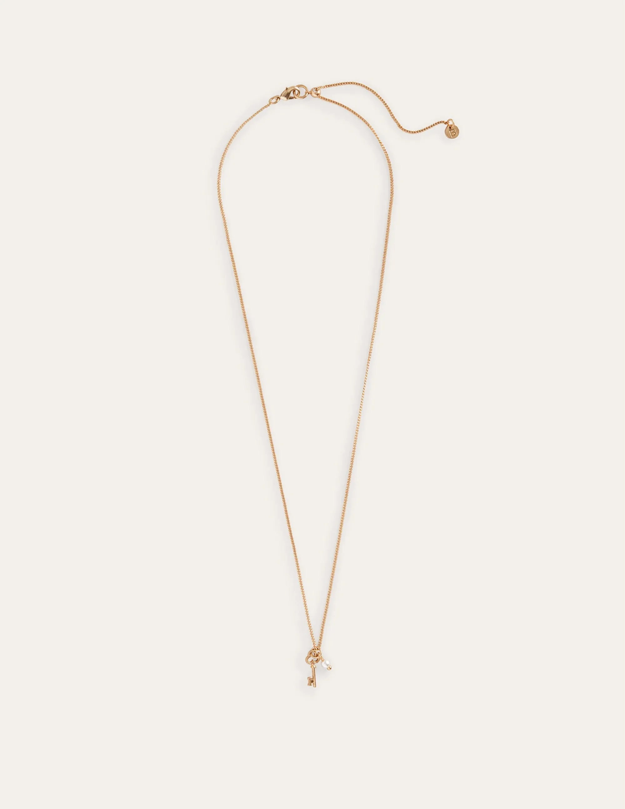 Charm Pendant Necklace-Key