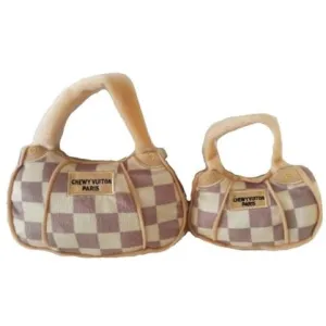 Checker Chewy Vuiton Bag Plush Toy