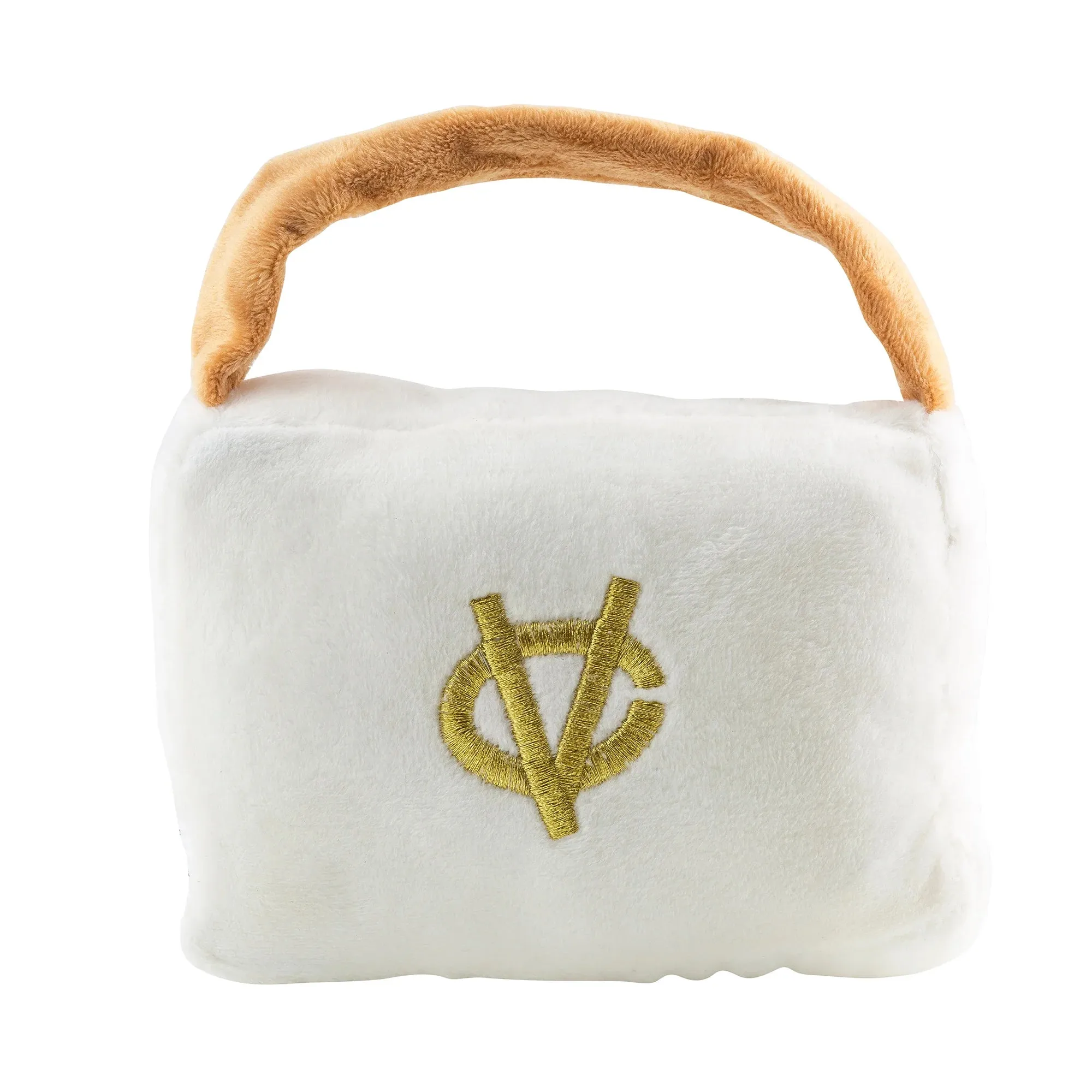 chewy vuitton purse - white