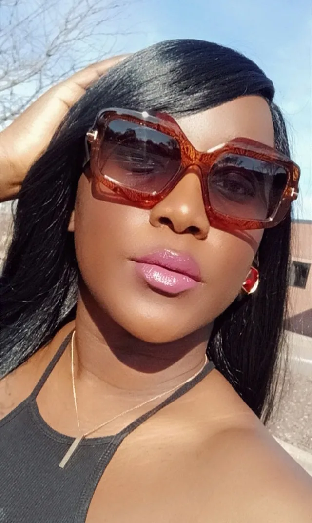Chic Oversized Sunglasses for Women Men Big Flat Top Fashion-Hani