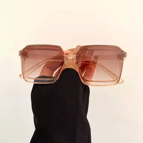 Chic Oversized Sunglasses for Women Men Big Flat Top Fashion-JAS