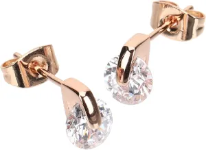 Chic Zircon Earrings for Women Minimalist Studs Fashion Ear Piercing Jewelry