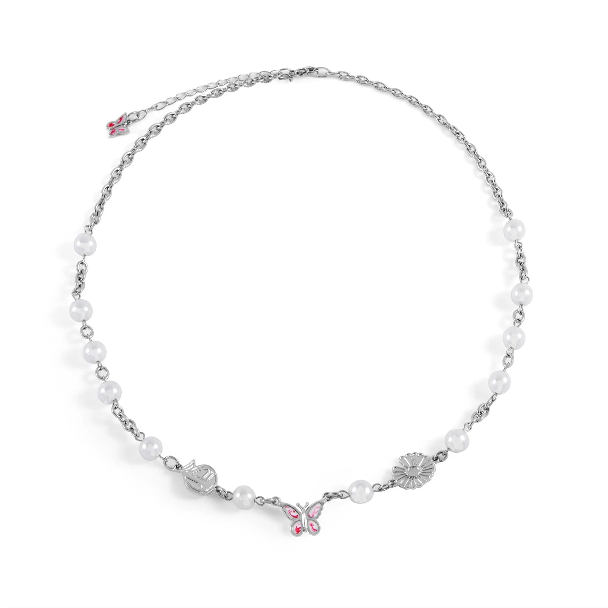 Chicmy-Korean style, Korean men's outfit, minimalist style, street fashionBUTTERFLY PEARL NECKLACE